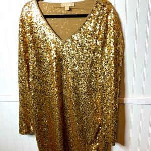 Michael Kors Fold sequined dress/tunic worn only twice.